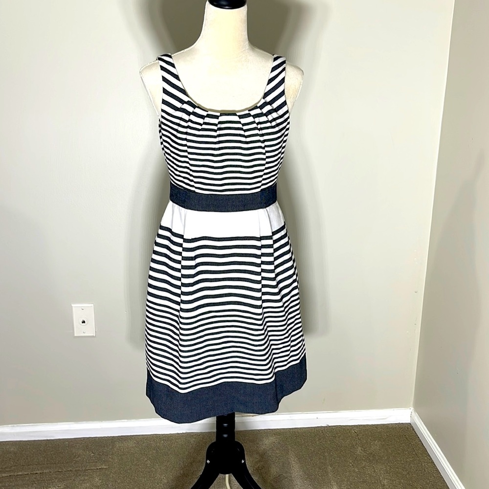 BANANA REPUBLIC SLEEVELESS DRESS,     6 PETITE